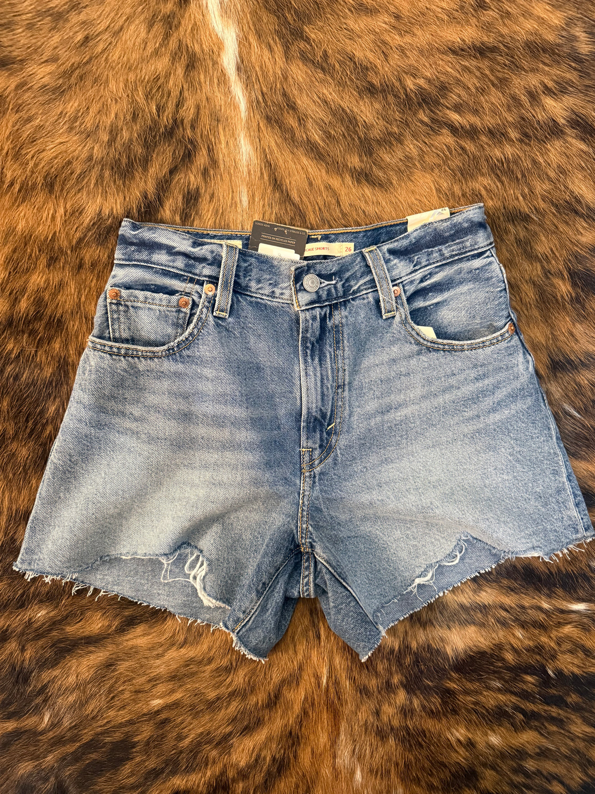 Levi’s Premium Denim Ribcage Shorts