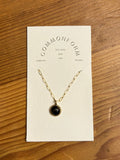 Hyalite Necklace // Copper Obsidian // Demi-Fine Gold