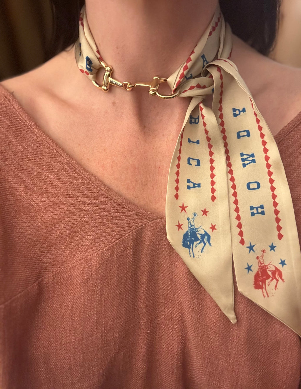 Snaffle Bit Scarf Ring - Small