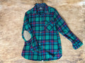 Vintage Lobo by Pendleton Wool Button up with Leather Elbow Patch. Size Large