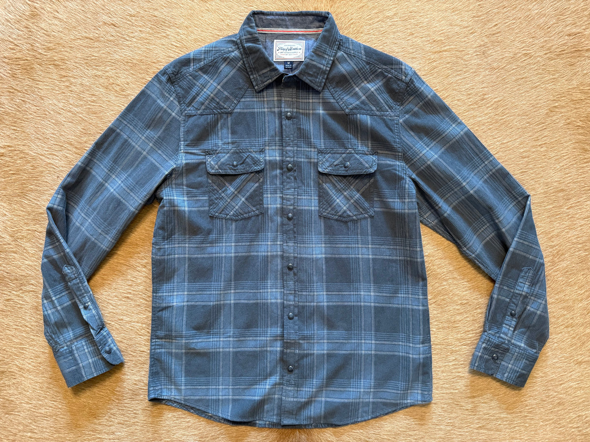 Vintage Wash Corduroy Western Shirt
