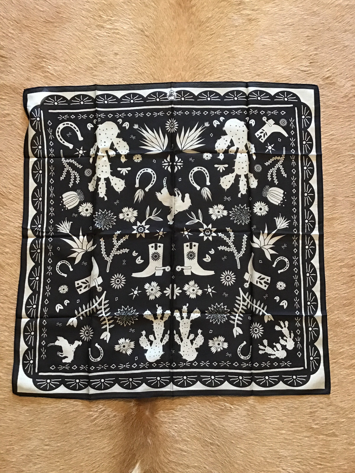 Game Day South Doily - Black