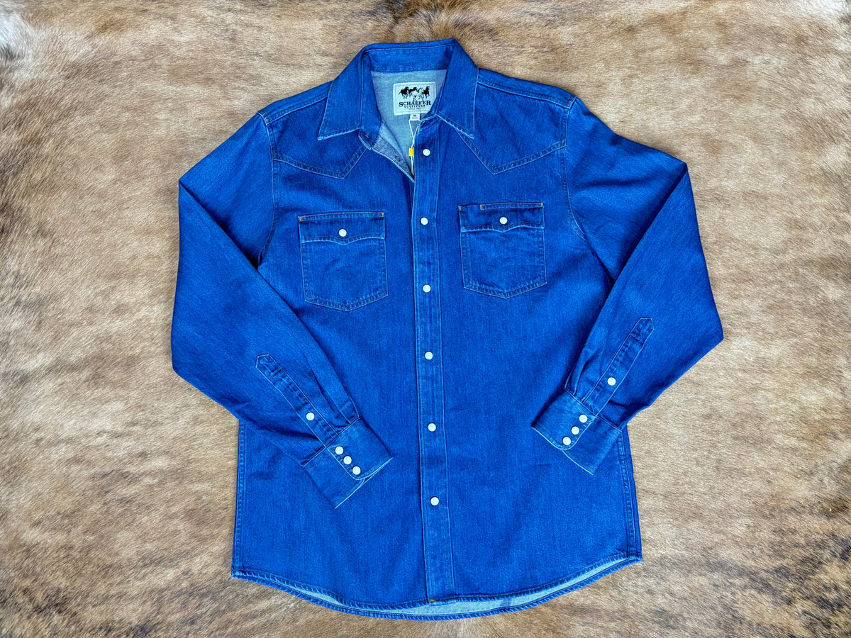 Men’s Classic Denim Snap Shirt