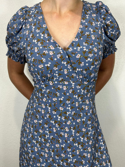Boho Floral V-Neck Dress