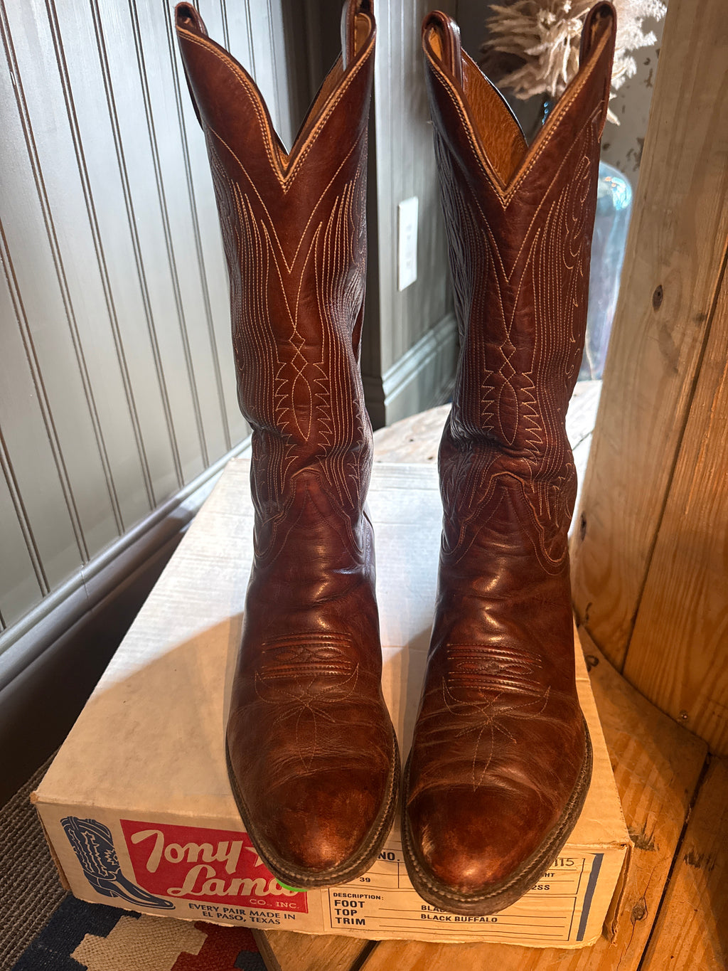 Vintage Brown Tony Lama Boots-men’s-size 11