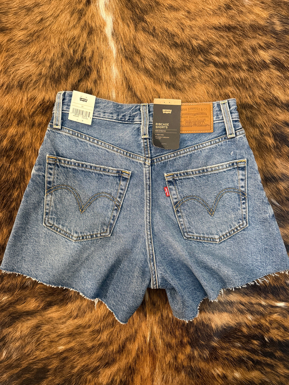 Levi’s Premium Denim Ribcage Shorts