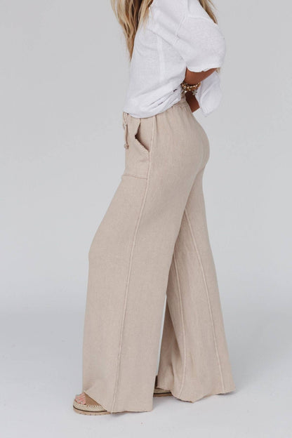 Relaxing Robin Wide Leg Pant - New Taupe