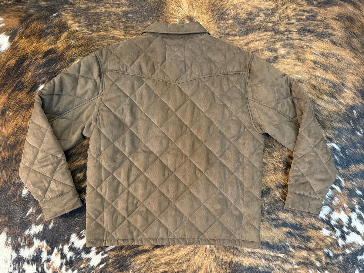 Men’s Quilted Microsuede Jacket