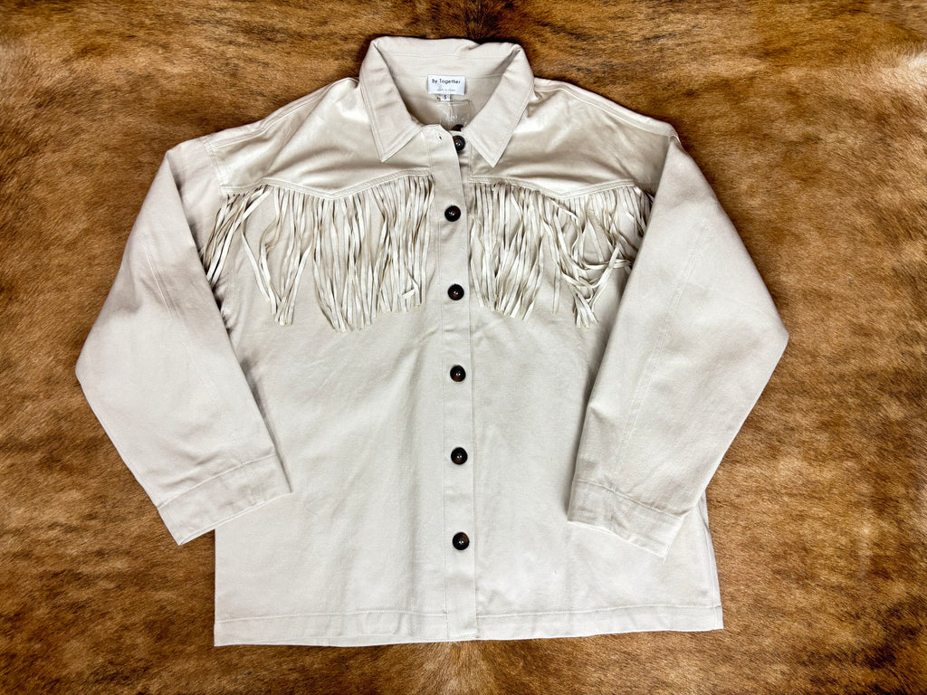 Woven Cotton Buttondown Collar Neck Long Sleeve Top