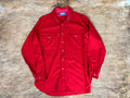 Vintage Wool Pendleton Button Up. Red. Size Large