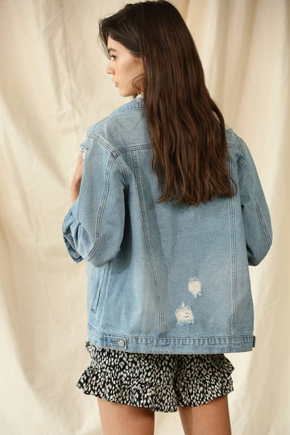 Distressed Denim Jacket