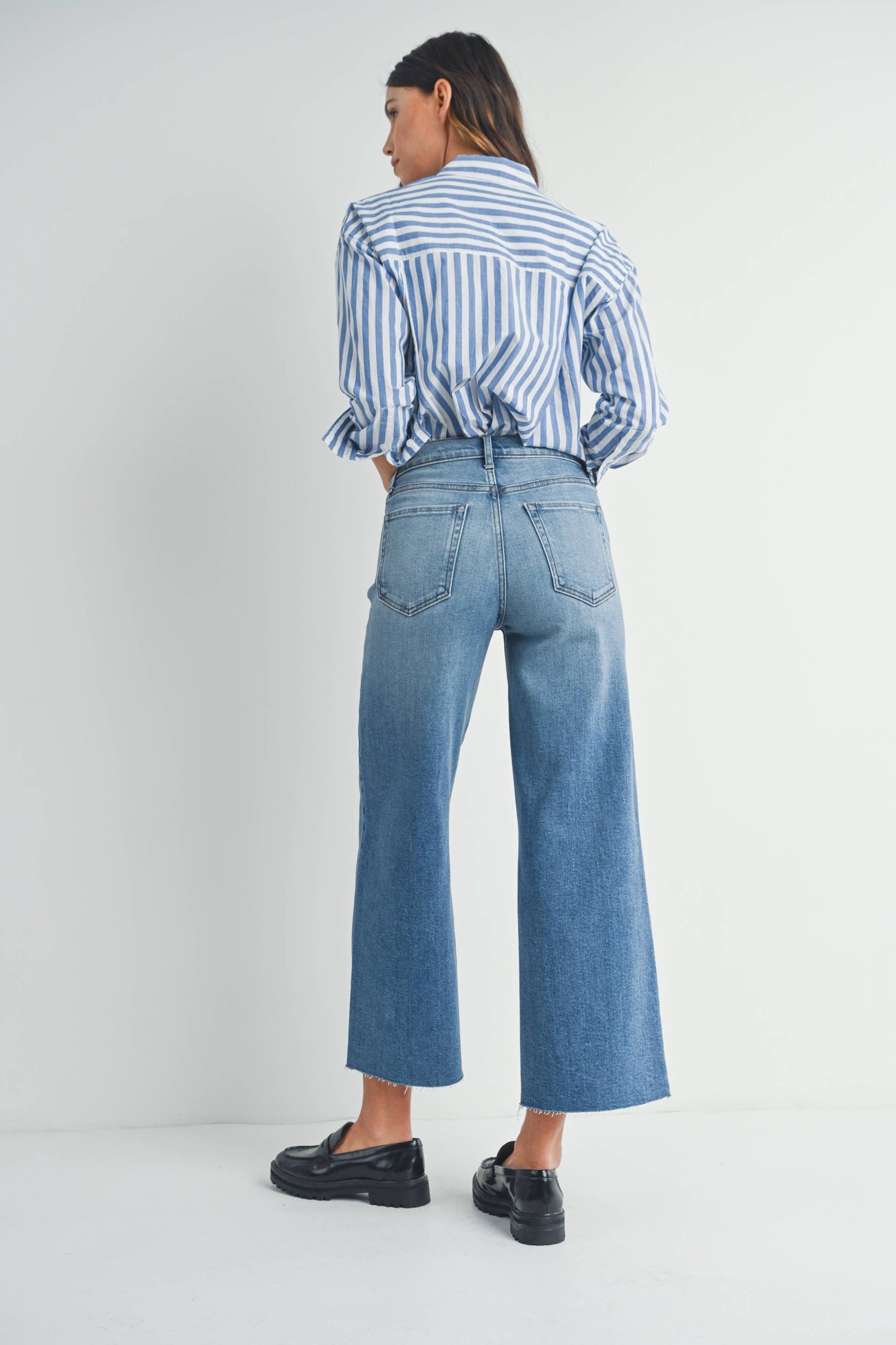 Scissor Cut Wide Leg