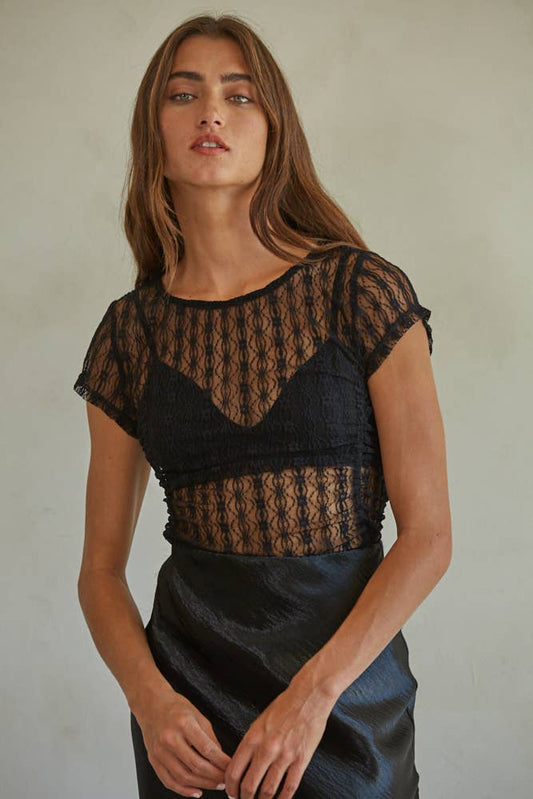 L6984 | IVANA LACE TOP