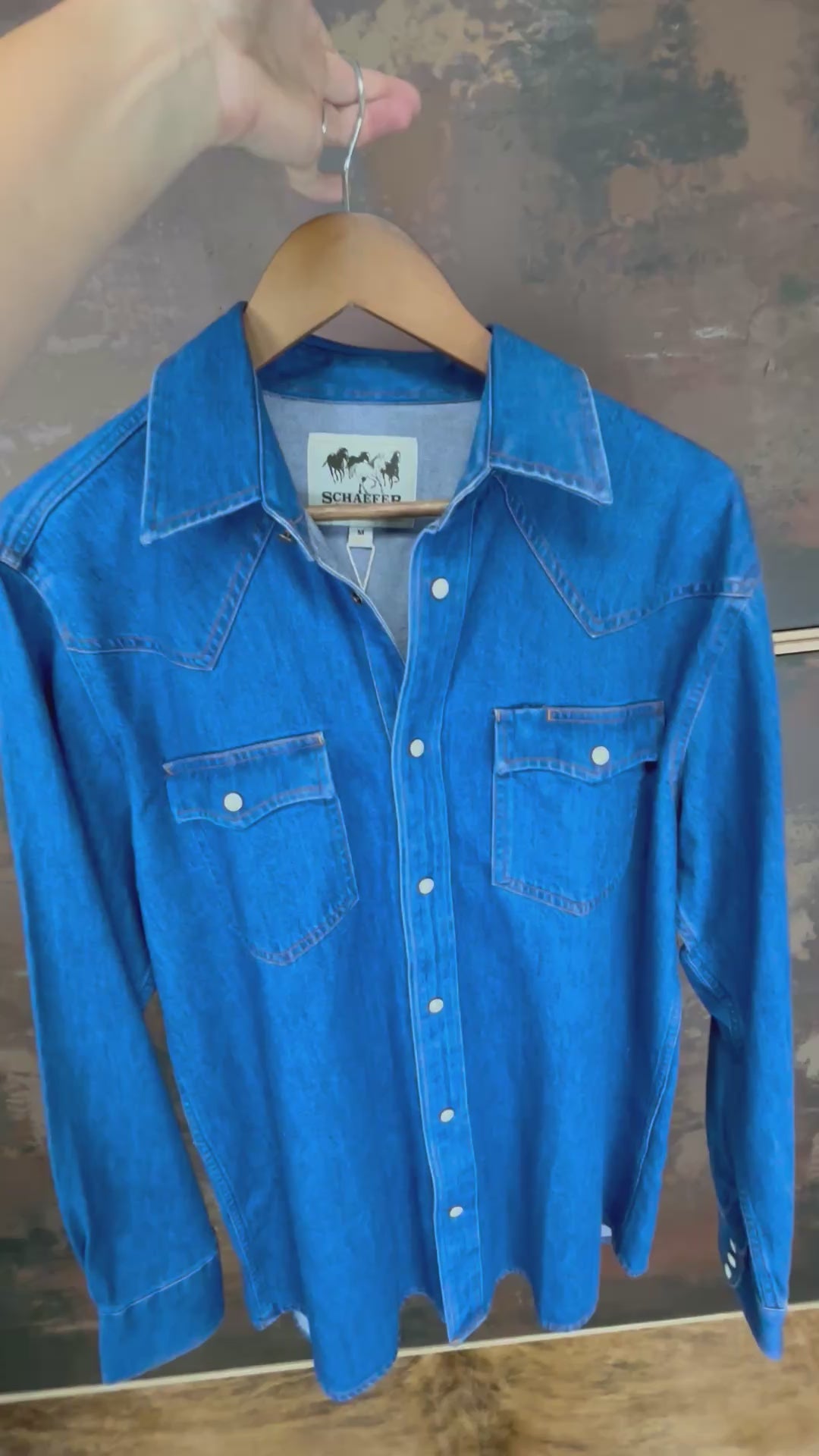 Men’s Classic Denim Snap Shirt